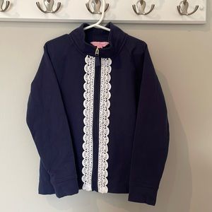 Lilly Pulitzer Girls Zip Front Shirt